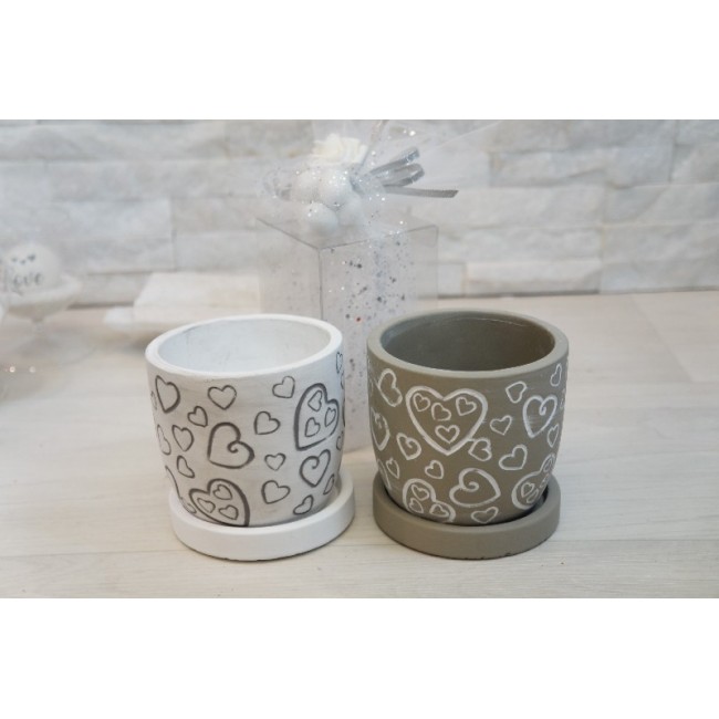 Bomboniera vaso porta pianta in ceramica