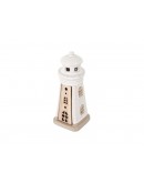 faro ceramica e legno con led