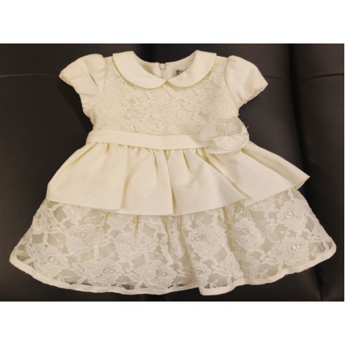 abito mezza manica cotone e pizzo abito mezza manica cotone e pizzo