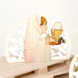 quadretto icona sacra famiglia comunione
