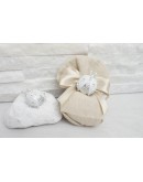 coccinella bianca rosa celeste con strass coccinella bianca rosa celeste con strass