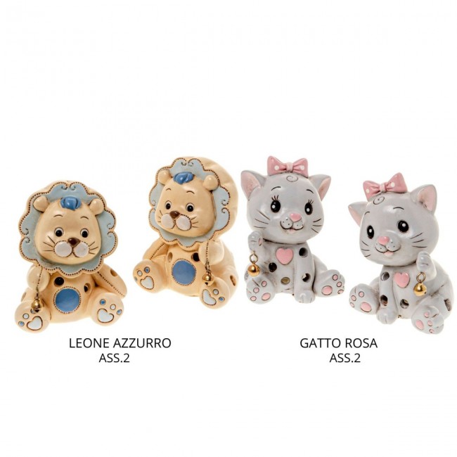 Bomboniera leone gattino con led Bomboniera leone gattino con led