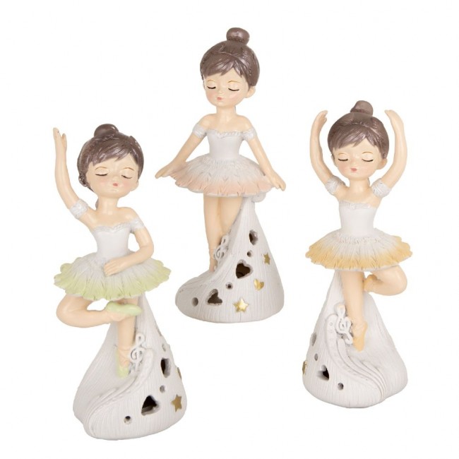 Bomboniera ballerina in resina con led 