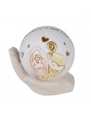 bomboniera mano con globo led per comunione cresima sacra famiglia