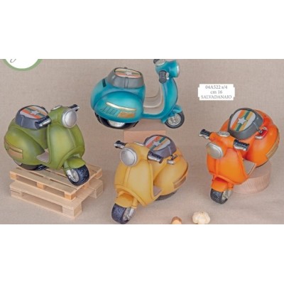 salvadanaio vespa auto in resina 