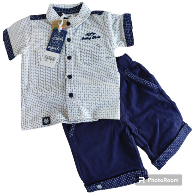 Completo per bimbo blu mignolo