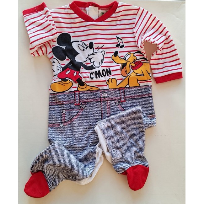 Tutina disney a righe rosse Tutina disney a righe rosse