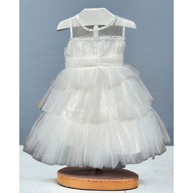Abito bimba estivo a balze di tulle Abito bimba estivo a balze di tulle
