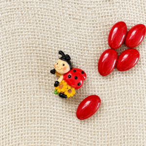 Bomboniera magnete coccinella in resina