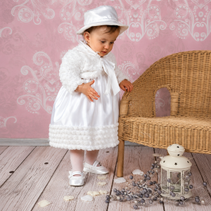 Abito per bambina con pelliccia