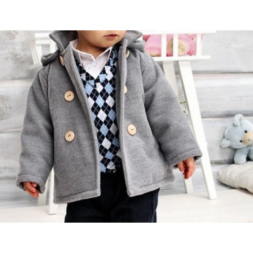 cappotto per bimbo grigio