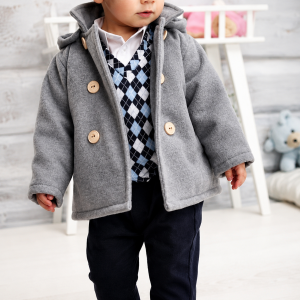 Cappotto per bimbo grigio