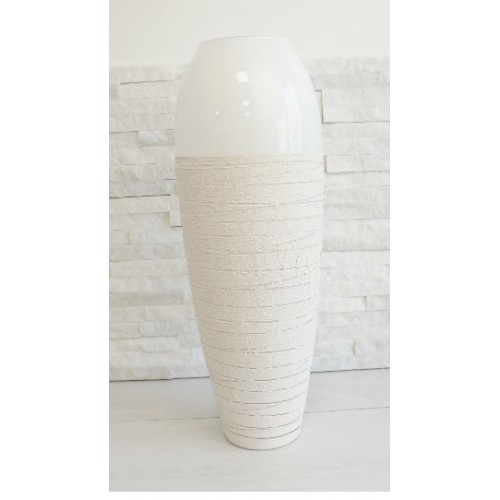vaso vetro effetto creta