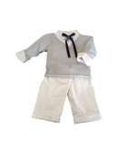 completo bimbo con maglioncino grigio completo bimbo con maglioncino grigio