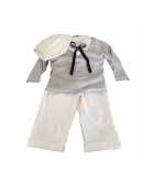 completo bimbo con maglioncino grigio completo bimbo con maglioncino grigio