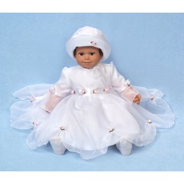 abito per bimba decorato con roselline