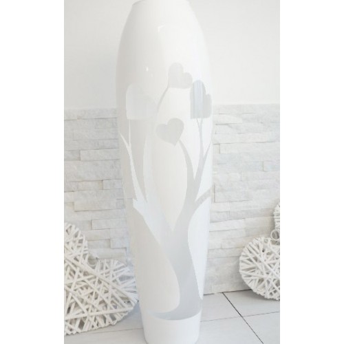 vaso vetro albero con cuori 70 cm vaso vetro albero con cuori 70 cm