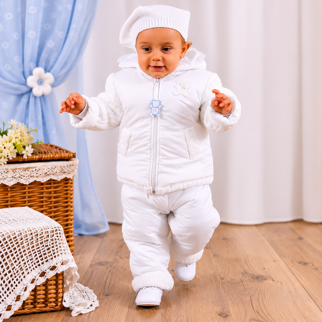 Cappotto bimbo bianco 6-10 mesi