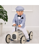 Abito per bimbo bianco a righe blu