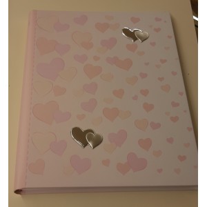 album cuori gattino rosa 25x30