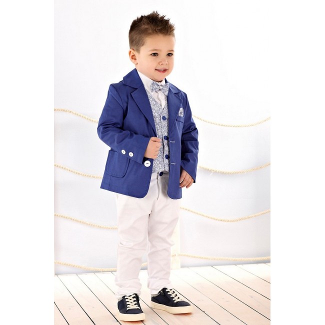 Abito bimbo con giacca blu