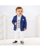 Abito bimbo con giacca blu Abito bimbo con giacca blu