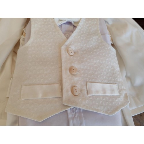 abito bimbo elegante panna