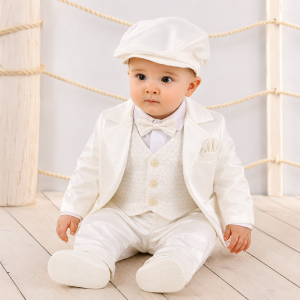 Abito bimbo elegante panna