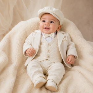 Abito bimbo elegante in cotone 