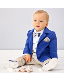 Abito bimbo beige-blu Abito bimbo beige-blu