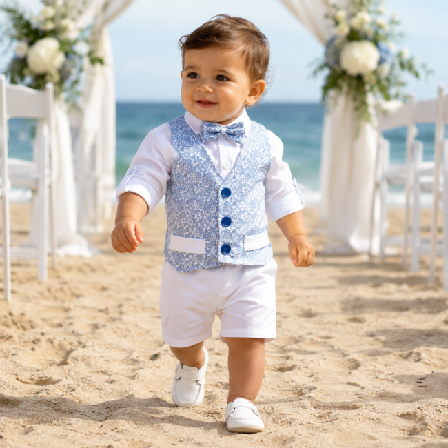 Abito bimbo con pantaloni corti