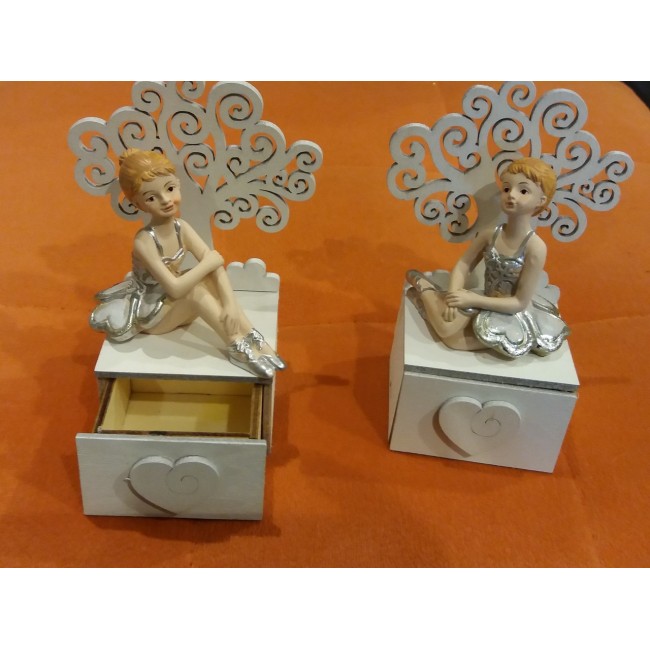 Bomboniera ballerina su box legno