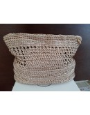 borsa fatta a mano con fiore removibile
