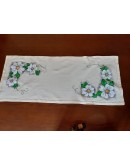 centro in cotone dipinto a mano 36x89 cm centro in cotone dipinto a mano 36x89 cm