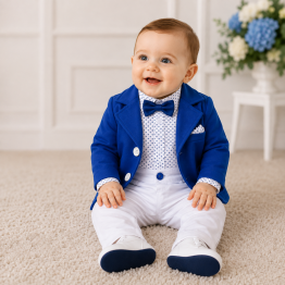 Abito bimbo blu bianco