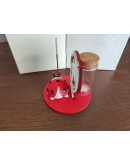 clip mappamondo con coccinella