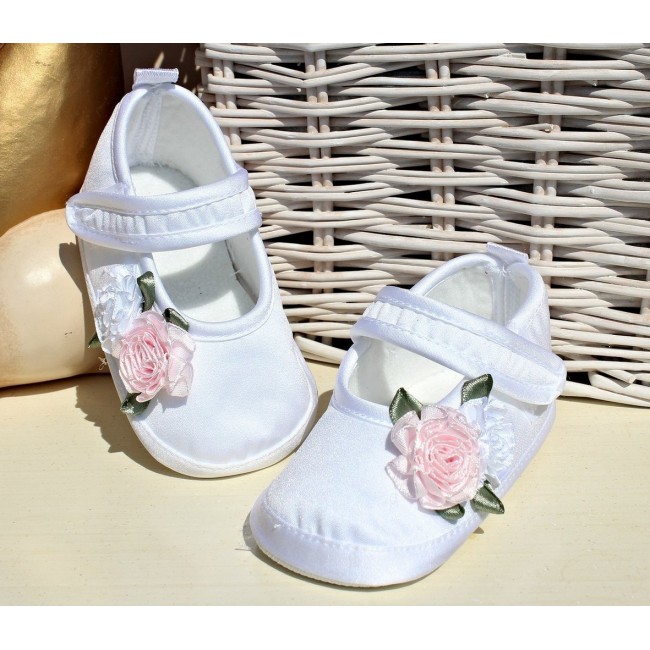 Scarpe bimba eleganti con rose