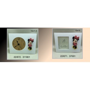 orologio portafoto topolino topolina 