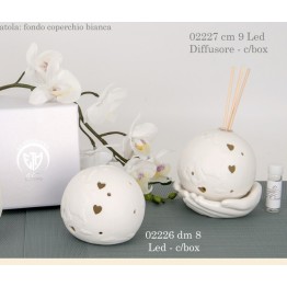 Bomboniera mondo con led 