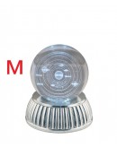 globo lampada led su base argento