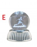 globo lampada led su base argento