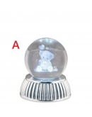 globo lampada led su base argento