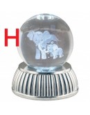 globo lampada led su base argento