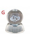 globo lampada led su base argento