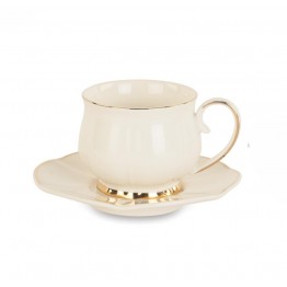 set tazze caffè oro