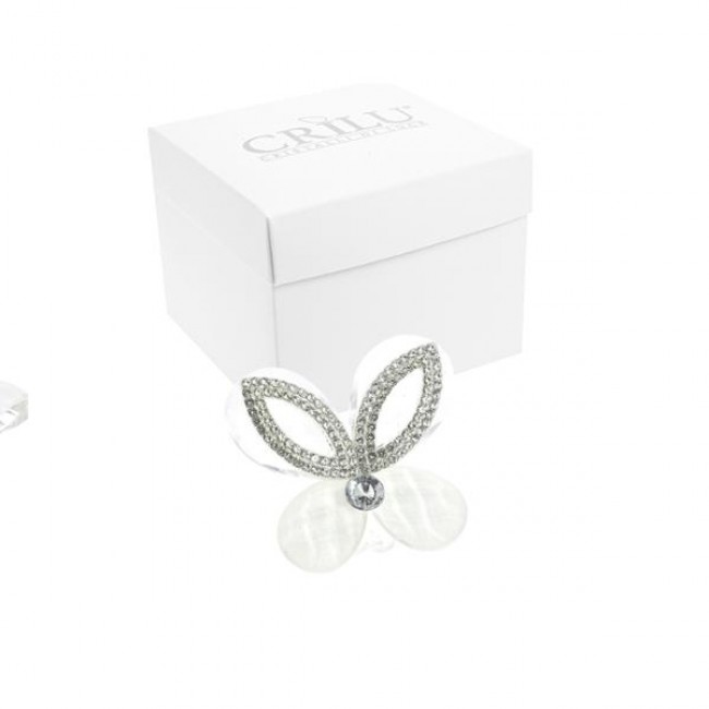 farfalla cristallo bianco