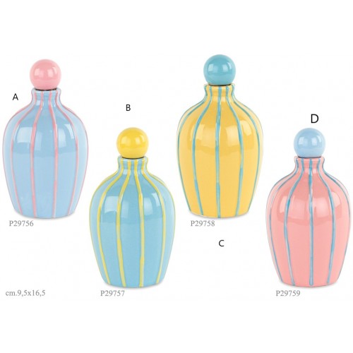 oliera colorata a righe a scelta con olio oliera colorata a righe a scelta con olio