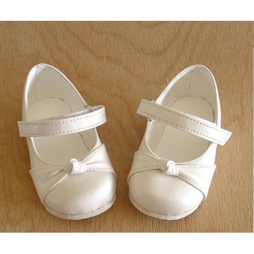 scarpette bimba eleganti in ecopelle panna