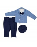 abito bimbo con cardigan blu abito bimbo con cardigan blu