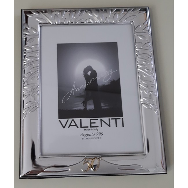 Portafoto argento anniversario 13x18
